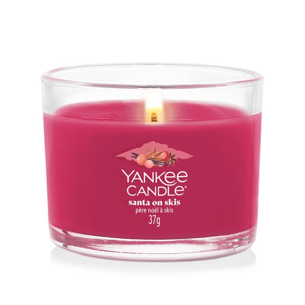 Yankee Candle Santa On Skis Filled Votive Candle Extra Image 2